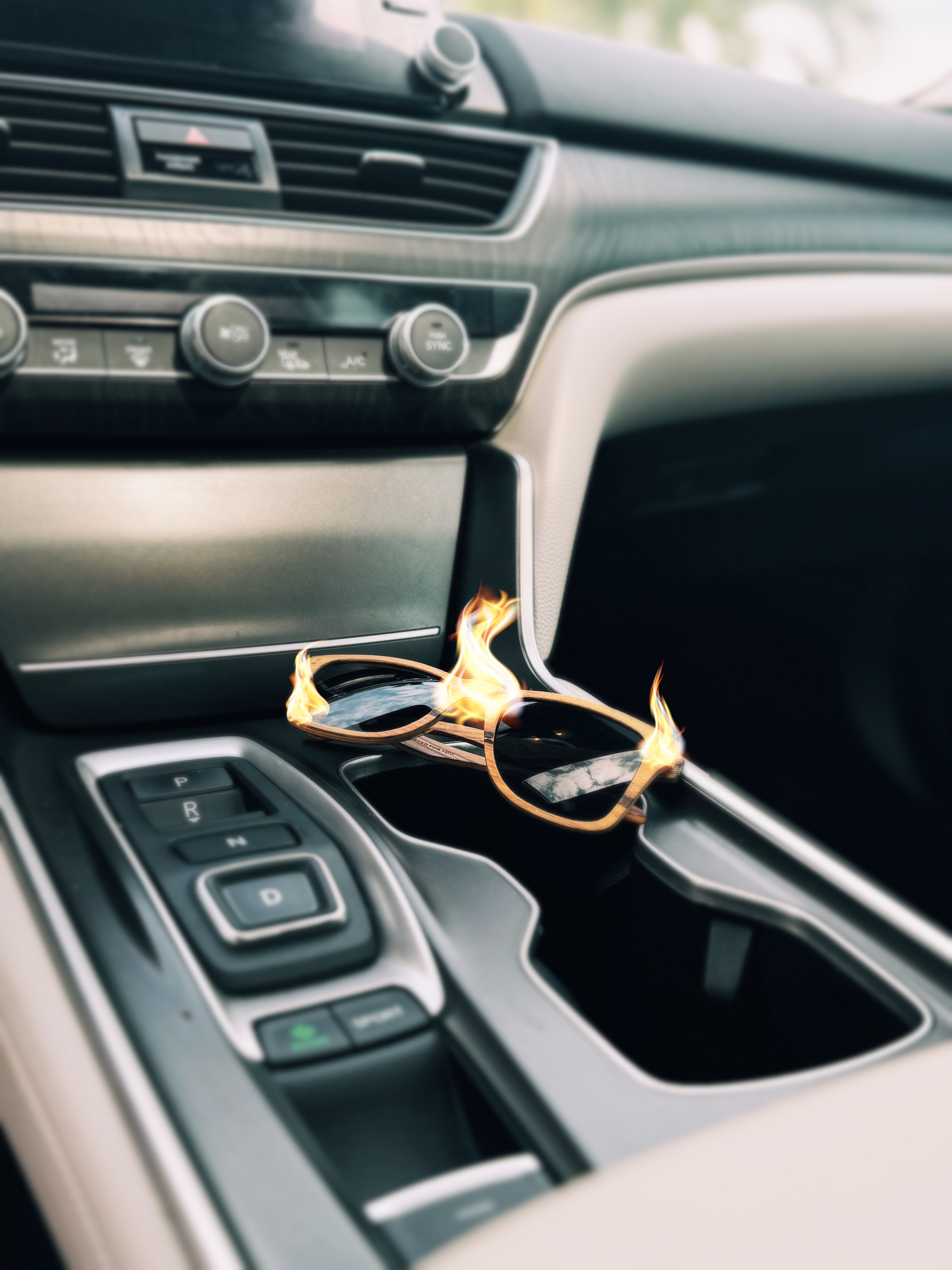 Avoid leaving wooden sunglasses in direct sunlight or hot cars, as extreme heat can damage the wood.