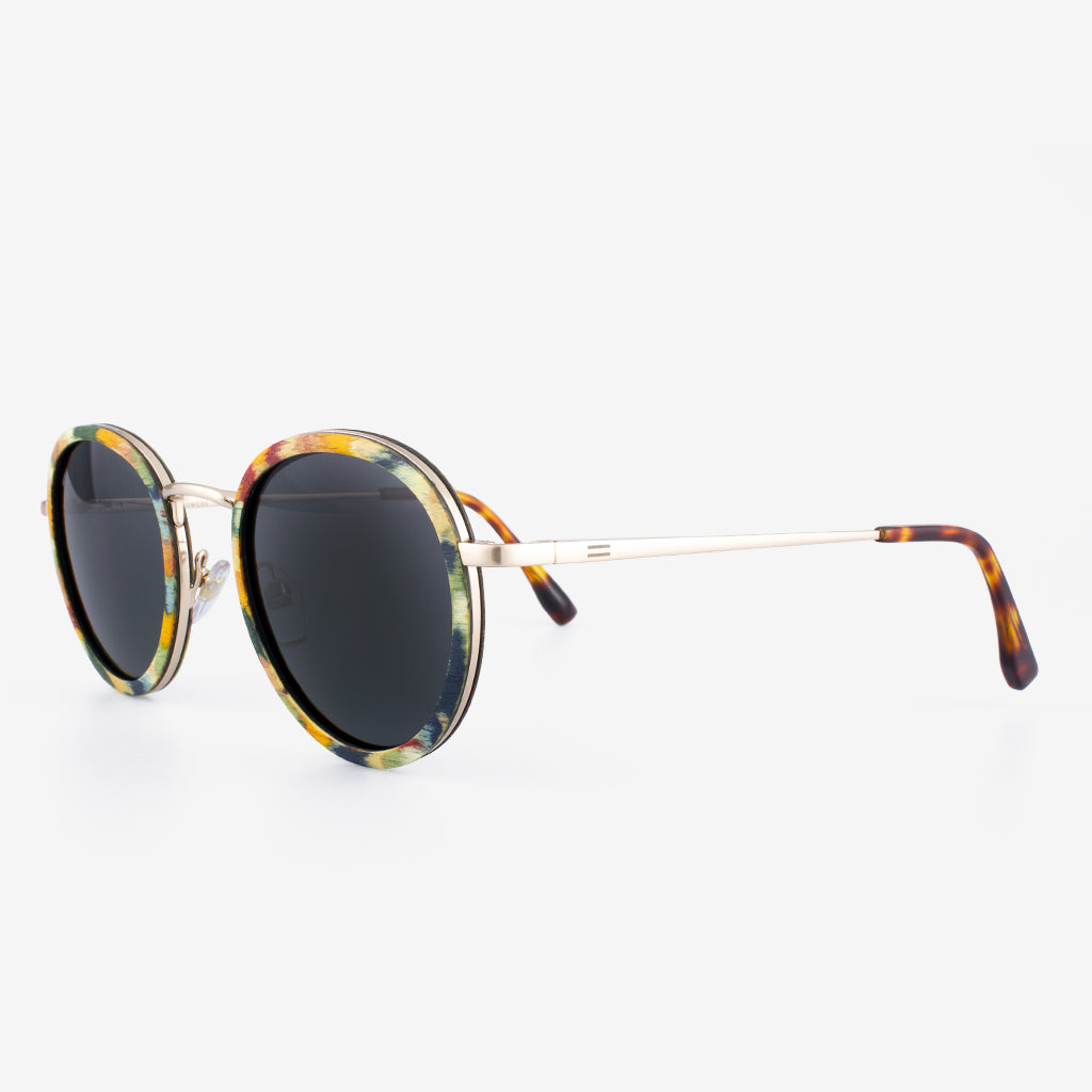 Dora - Metal & Wood Sunglasses