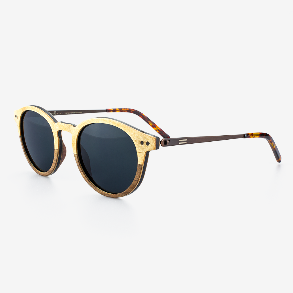 Isla - Metal & Wood Sunglasses