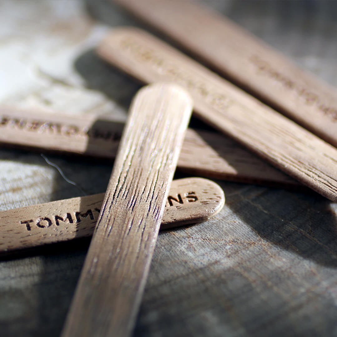 walnut wood collar stays 